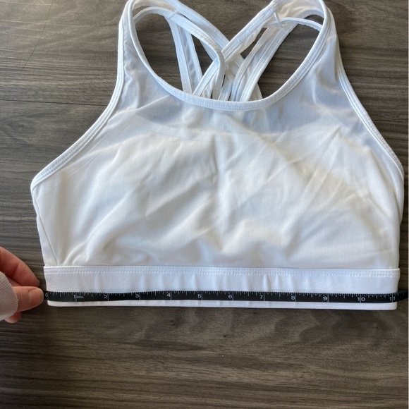 Fabletics Womens Faye High Impact Sports Bra in White - Picture 5 of 5